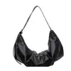 Bolso Retro de Cuero Aceitoso y Encerado Estilo Europeo y Americano Forma de Empanadilla Gran Capacidad Bolso Cruzado Hobo de Moda Versátil Bolso para Viajes Diarios para Mujeres Nuevo Estilo