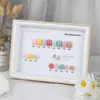 Placa de Exibição de Cores de Esmalte com 9 Cores e Moldura de Madeira, Placa de Amostra de Cores de Esmalte em Gel, Entrega de Pontas de Unha, Atacado do Fabricante