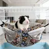 Hamaca transfronteriza para hámster, hamaca suspendida de doble capa para petauros del azúcar y chinchillas, saco de dormir cálido para ardillas, hamaca para mascotas pequeñas