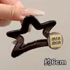 Pinza de Garra Estrella Dorada para Coleta Alta para Mujer, Estilo Nuevo de Alta Gama 2026, Pinza Tiburón para Recogido en la Parte Trasera de la Cabeza, Accesorio para el Cabello