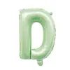Balões de folha verdes oliva tamanho 16 polegadas versão americana com letras em inglês A-Z para decoração criativa de casamento e aniversário