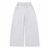 Calças Casuais de Cor Sólida Novas para Outono de 2026 para Homens, Calças de Corte Reto Largas e Confortáveis, Moda Casual Design Simples de Perna Larga