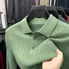 Nuevo Suéter Básico de Invierno 2025 para Hombre, Engrosado, de Mediana Edad, Holgado, Color Sólido, Casual, Suéter de Punto con Cuello Campana para Hombre al por Mayor