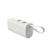 Nuevo Mini Cargador Portátil de Cápsula de Una Sola Celda con Carga Rápida y Cable Integrado, Fuente de Alimentación Portátil de 5000Mah