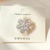 Presilha de cabelo de pelúcia super fofa em formato de floco de neve para mulheres, para franja, decoração de feriado de Natal, acessório de cabelo estiloso