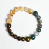 Venta Caliente Transfronteriza Pulsera de Cristal Natural de 12 Constelaciones Colgante de Piedra de Doce Estrellas Citrino Ágata Roja para Hombres y Mujeres