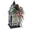 Lanterna Branca de Ferro Estilo Europeu Simples Decoração Dia dos Namorados Casamento Festa de Feriado Casa Exterior Castiçal Lâmpada Ornamentos