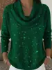 Em Estoque Novos Modelos Amazon Comércio Exterior Transfronteiriço Roupas Femininas Site Independente Aliexpress Outono e Inverno Cor Sólida Suéter de Manga Longa