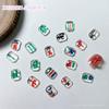 2023 nuevos accesorios de uñas mahjong populares en línea, accesorios de uñas populares, decoraciones de uñas tridimensionales 3D, taladro de uñas mixto