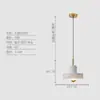 Luminária pendente de balcão de bar designer minimalista nórdico com design de mármore, luminária moderna simples e de luxo leve para sala de jantar e cabeceira