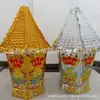 Fabricante de Suministros Funerarios Papel Sacrificial Montaña de Arroz en Fideos Jinshan Yinshan Pagoda de Papel Semi-Terminado Cubo de Oro y Plata Cornucopia