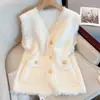 Colete Tricot com Franjas Estilo Francês Suave Novo Outono/Inverno 2026 para Mulheres, Design Chique, Colete Único