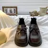 Mocasines de Plataforma Franceses con Lazo para Mujer 2026 Otoño Nuevos Retro Versátiles Estilo Británico Mocasines jk Zapatos Individuales