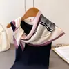 Bufanda Pequeña Cuadrada de Algodón y Lino con Patrón de Espiga Geométrica Contrastante Bufanda Chal para la Cabeza de Imitación Terciopelo Protección Solar Bufanda para el Cuello Bufanda para Mujer