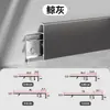 Directo de fábrica línea de rodapié de aleación de aluminio de borde recto muy estrecha tipo clip de encaje de doble espiga y mortaja engrosada línea de pie tipo F sin costuras