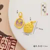 Acessórios diyi de contas pingente de estrela rosa não desbota por muito tempo banho de ouro tinta acessórios de pulseira pingente