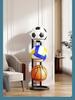 Suporte de Armazenamento de Basquete Transfronteiriço Suporte de Exibição de Futebol Doméstico Equipamento Esportivo Indoor Infantil Suporte de Armazenamento Dobrável de Chão