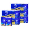 Pañuelo de Papel Vinda Azul Clásico 10 Paquetes 4 Capas Largo Humedecible Facial V0005 Pañuelo Largo Portátil