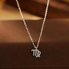Cross-border New S925 Prata Doze Constelação Colar Feminino Tridimensional Runa Luz de Luxo Diamante Design Clavícula Cadeia Pescoço Cadeia