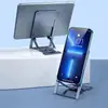Suporte Dobrável de Metal Popular para Tablet de Transmissão ao Vivo, Suporte Criativo de Liga de Alumínio Anodizado para Celular de Mesa
