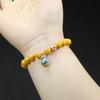 [Cadena de Suministro] Pulsera de Cinabrio Natural para Mujer Arena de Rejalgar Pulsera de 8 mm Regalo Nicho Joyería de Estudio