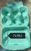 Fábrica de bandejas de papel en stock suministro prensado en seco bandeja de huevos de color 6 piezas de caja de huevos de pulpa a prueba de golpes y presión moldeo de pulpa