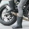 Nuevas botas de lluvia de estilo británico para hombre, antideslizantes, impermeables, de caña corta, con suela gruesa, adecuadas para uso en la cocina, obras de construcción y como cubrebotas, proporcionando calidez y protección contra la lluvia.