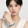 Zhou Lianfa Atacado Taobao Joias de Pedra Azul, Contas Budistas, Pulseiras de Cristal, Ágata, Pedra Olho de Tigre, Pulseiras de Cristal Rosa, Presentes