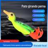 Lei pernas de sapo rotativo pato nova água flutuante Luya isca de sapo biônico isca Peixe Preto Soft Bait fábrica de equipamentos de pesca atacado