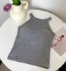 Otoño e Invierno Nuevo Chaleco de Lija para Mujer con Forro Polar Engrosado con Almohadilla en el Pecho Sujetador sin Costuras Ropa Interior Térmica Camisola Base