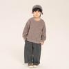 Moletom Changguo para Meninos Roupa de Outono Top para Primavera e Outono Estilo Coreano Solto Casual Pulôver Tendência Roupa Infantil para Crianças Pequenas