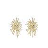 Exquisitos Aretes de Fuegos Artificiales con Incrustaciones de Zirconio Aguja de Plata S925 para Mujer Diseño Nicho de Lujo Ligero Elegantes Aretes Combinables