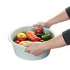 Bacia de lavar espessa de plástico fosco Bacia redonda nórdica para uso doméstico para lavar legumes Bacia fosca para lavar roupa Venda por atacado de fábrica
