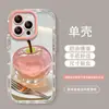 Maçã de Cristal Adequada para Capa de Celular Iphone16Promax 13 High-End 15 Espelho 14 Suporte de Espelho 11 Mulheres