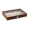 Caja de Joyería a Prueba de Polvo con Tapa para Pulseras, Anillos, Collares, Pendientes y Coleccionables - En Stock