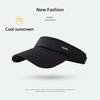 Novo Chapéu de Proteção Solar de Seda Gelo para Mulheres Verão Quebra-Sol Moda Casual Chapéu de Sol Estilo Coreano Esportivo Aba de Pato Chapéu Top Vazio