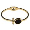 Pulseira Aberta Ouro Rosa Moda Feminina Tendência Estilo Coreano Personalizado Estudante Namorada Anel Aço Titânio Joia de Mão Estilo Celebridade da Internet