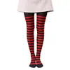 Medias a rayas para Halloween y Navidad transfronterizas para mujer, accesorios de disfraz para escenario y fiesta, medias de colores, suministro directo de fábrica