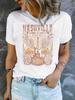 Camiseta de Música Country Manga Curta Gola Redonda_Yythkg