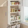 Estante de almacenamiento de cocina multicapa para montar en la pared, no requiere perforación, estante de almacenamiento multifuncional para aceite, sal, salsa y vinagre