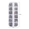 Acessórios para Nail Art 12-Grades Strass Acrílicos de Formato Especial Mini Coração Gota d'Água Laço e Outras Formas Mistas Diamantes de Fundo Plano