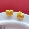 Accesorios DIY de Plata S925 Chapada en Oro Color Durazno con Colgantes de la Serie Corazón Incrustados de Diamantes, Accesorios de Alta Gama para Pulseras y Collares, Cuentas Separadoras