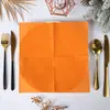 Servilletas Desechables de Color Sólido Cálido Simples Exclusivamente para Comercio Electrónico Transfronterizo, Adecuadas para Decoraciones de Fiesta de Acción de Gracias y Halloween