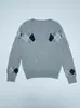 Suéter acolchado de nuevo estilo otoñal con cuello en V profundo Negro/Rojo/Gris