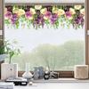 Adesivos Decorativos de Vidro Atacado Novo Estilo Rosa Trepadeira Adesivos de Janela Sala de Estar Quarto Banheiro Decoração Adesivos Estáticos