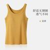 Camisola para mujer, ropa exterior, traje interior de primavera y verano, base de una pieza de punto modal, sin mangas, con almohadilla para el pecho
