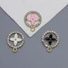 Fábrica Kwai Sha Aceite Gotas y Trébol de Cuatro Hojas de Diamante Colgante Agujero Hebilla para Zapatos diy Accesorios de Joyería de Aleación Collar Accesorios para el Cabello
