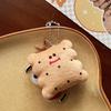 Colgante Creativo Lindo Pan de Hamburguesa Muñeco de Peluche Llavero Muñeco de Bolsa Comida para Jugar Llavero Colgante
