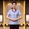 Ropa de limpieza de hotel, ropa de trabajo para asistente de habitación, manga corta, solapa de hotel, limpieza, uniforme de tía PA