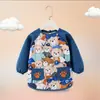 Batas Exteriores para Bebés Niñas, Baberos Infantiles para Comer, Bolsillos para Arroz de Bebé, Delantales Tipo Falda de Princesa Impermeables y Anti-Manchas y Ropa Protectora